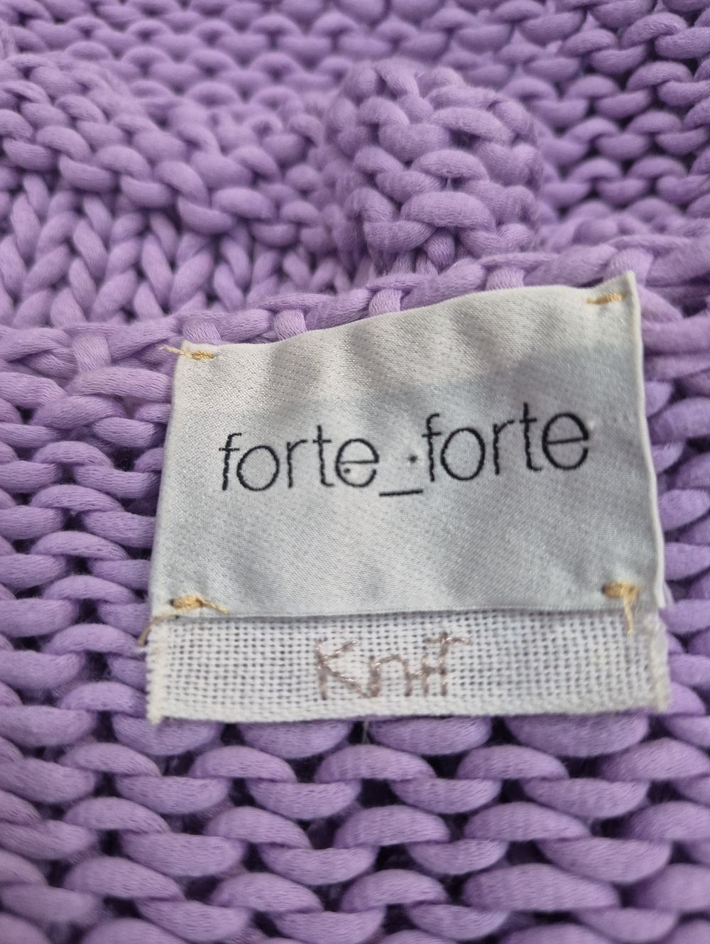 Forte_Forte Knit Size Large Lavender Crew-Neck Sweater In Excellent Condition - Picture 6 of 7
